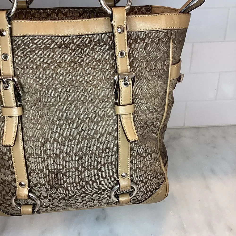 Coach Bag Purse Handbag Signature Mini C Jacquard EW Gallery Tote Pocketbook